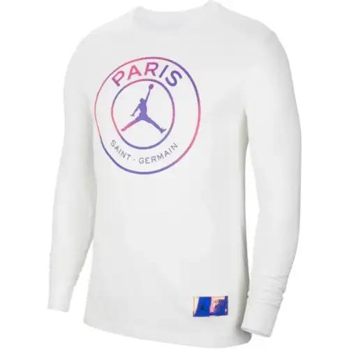 Jordan T Shirts Men's White Crew Neck Moderate Straight Fit