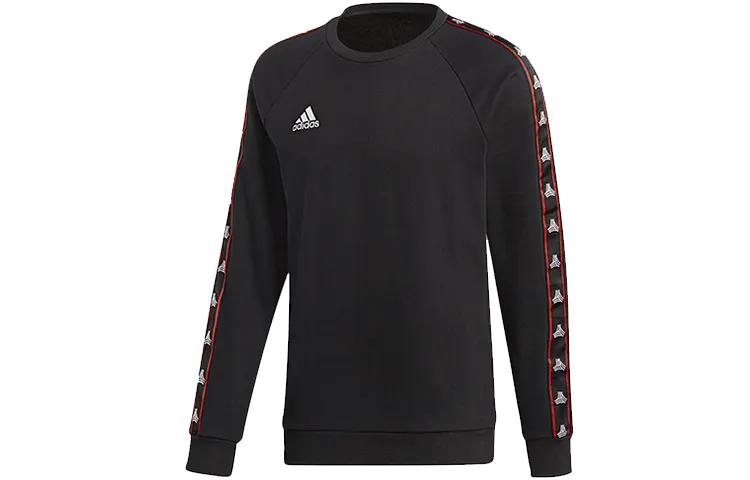 Adidas Sweatshirts Men's Black Crew Neck Moderate Regular