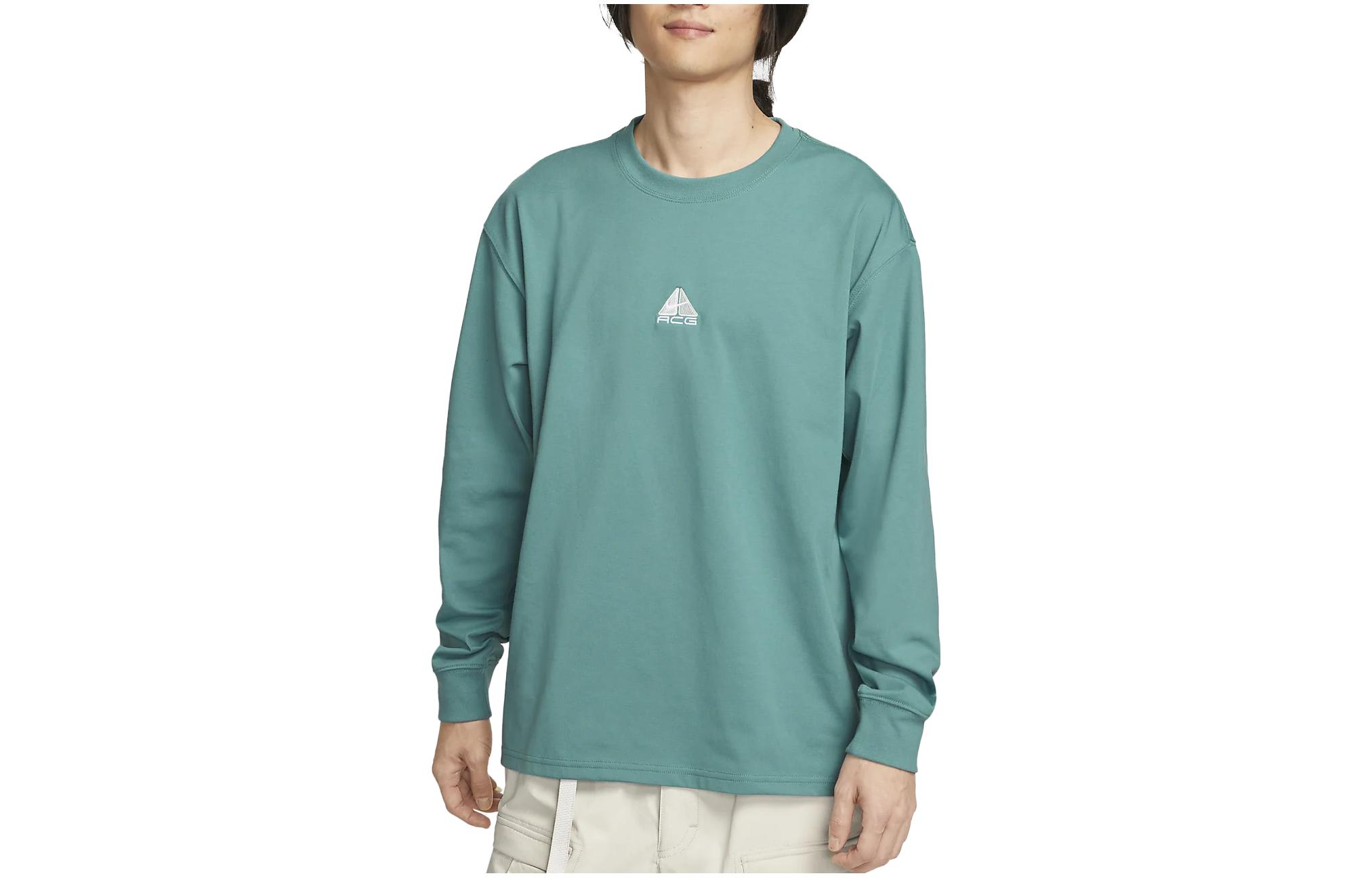 Nike ACG Sweatshirts Men's Cyan Crew Neck Thickened Regular
