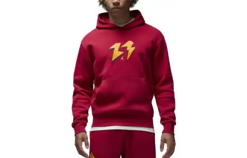 Jordan Sweatshirts Men's Red Hooded Moderate Other