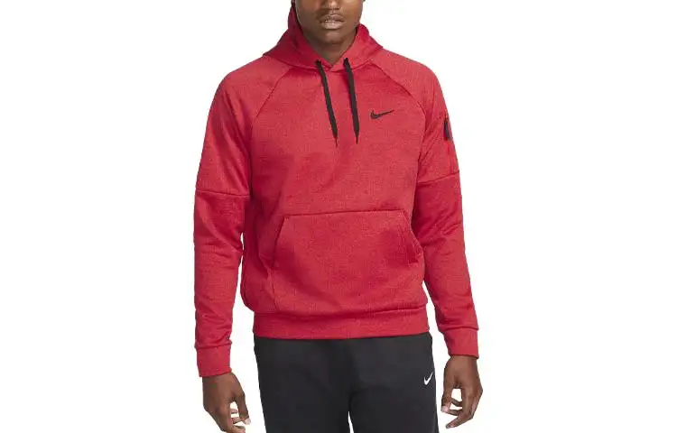 Nike Sweatshirts Men's University Red Hooded Moderate Regular