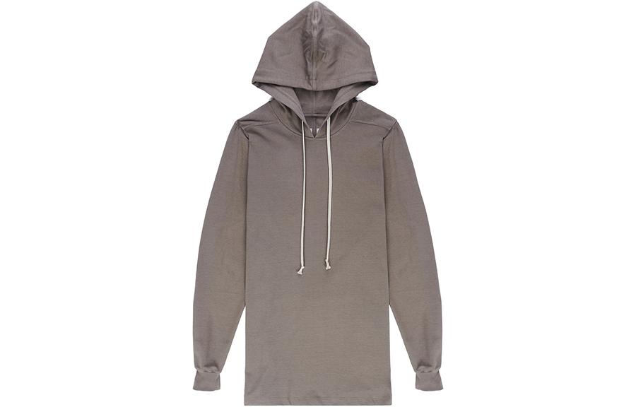 RICK OWENS Sweatshirts Men's Earth Gray Hooded Moderate Regular