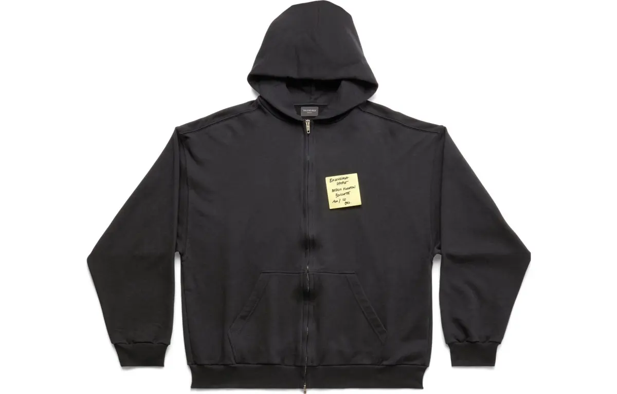 Balenciaga SS23 Sweatshirt Regular Fit Unisex Black