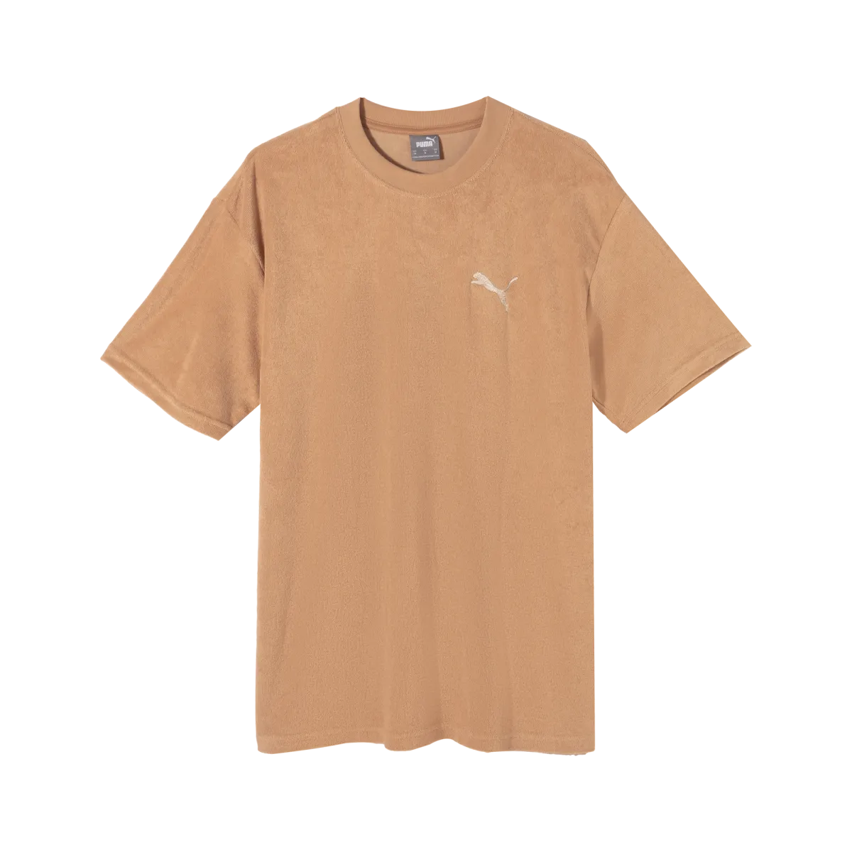 PUMA TOWELING CATRELAXED T Shirt Men's Desert Yellow