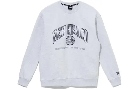 New Era Sweatshirts Men's Gray Crew Neck Moderate