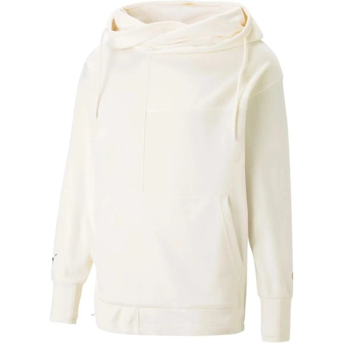 PUMA Sweatshirts Unisex Pure White Hooded Moderate Straight Fit