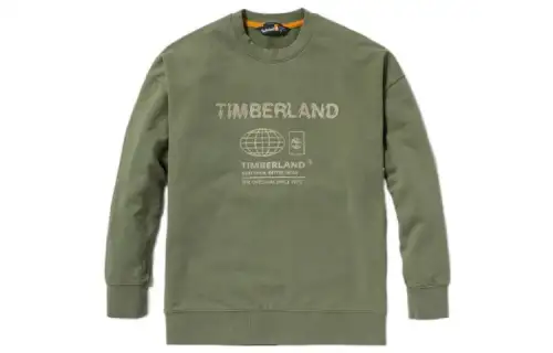 Timberland Sweatshirts Unisex Kassel Green Crew Neck Moderate Regular