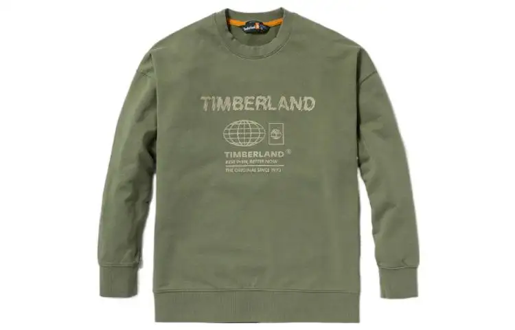 Timberland Sweatshirts Unisex Kassel Green Crew Neck Moderate Regular