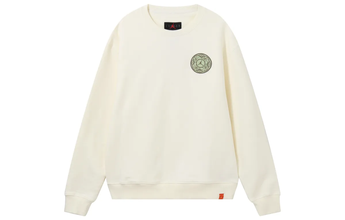 Jordan Sweatshirts Men's Ecru Crew Neck Moderate Heavyweight