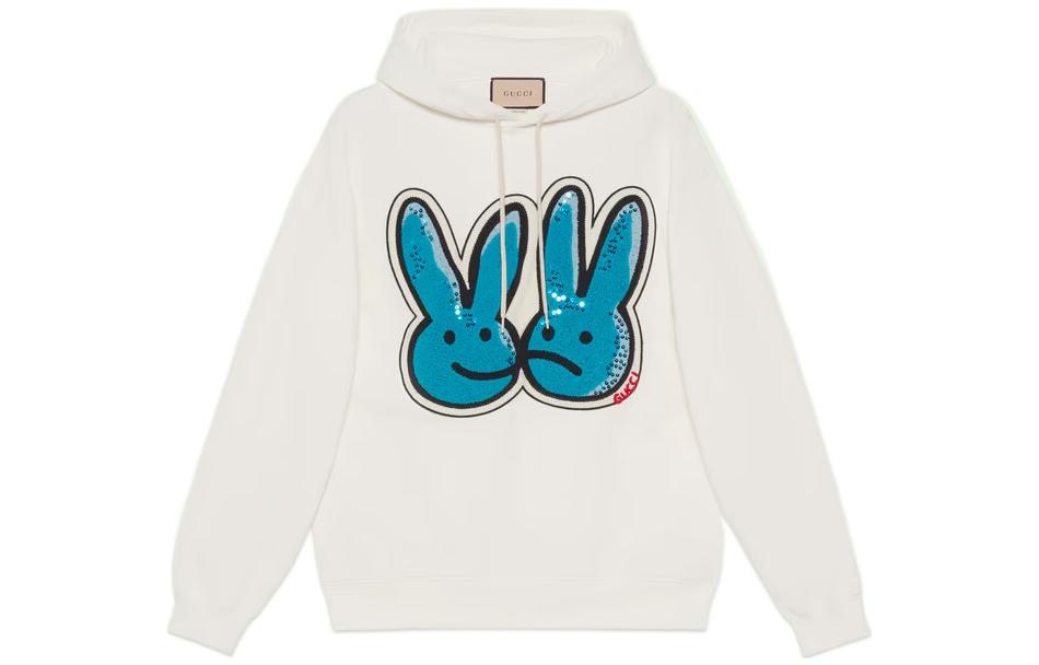 【Previous Season】bunny-print cotton jersey sweatshirt