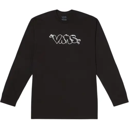 Vans T Shirts Men's Black Crew Neck Moderate