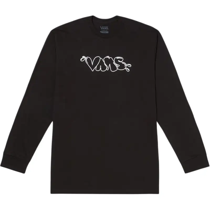 Vans T Shirts Men's Black Crew Neck Moderate