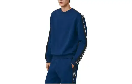 HERMES Sweatshirts Men's Indigo Crew Neck Moderate Regular