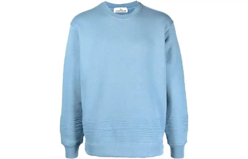STONE ISLAND Sweatshirts Men's Blue Crew Neck Moderate Regular
