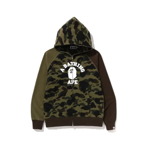 A BATHING APE Sweatshirts Men's Hooded Moderate Cardigan