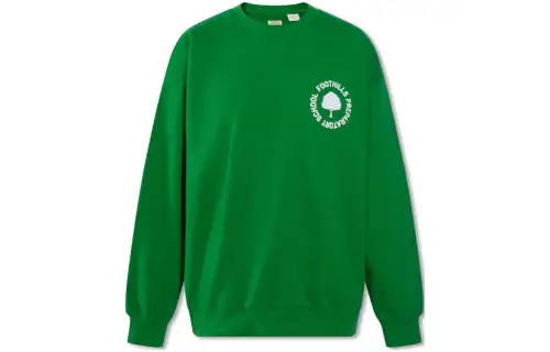 Levis Sweatshirts Men's Green Crew Neck Moderate Regular