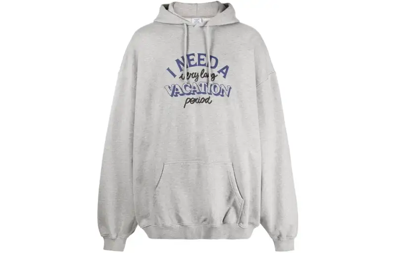 Vetements Logo embroidered Zip up Hoodie