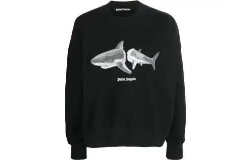 PALM ANGELS Shark Print Hoodie