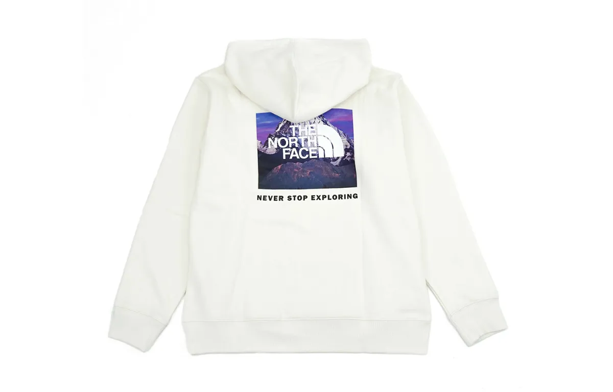 THE NORTH FACE Valentine's Day Sweatshirts Unisex Ecru Hooded Moderate Regular