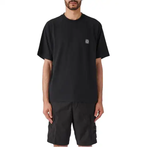 STONE ISLAND Logo Patch Crewneck T-Shirt
