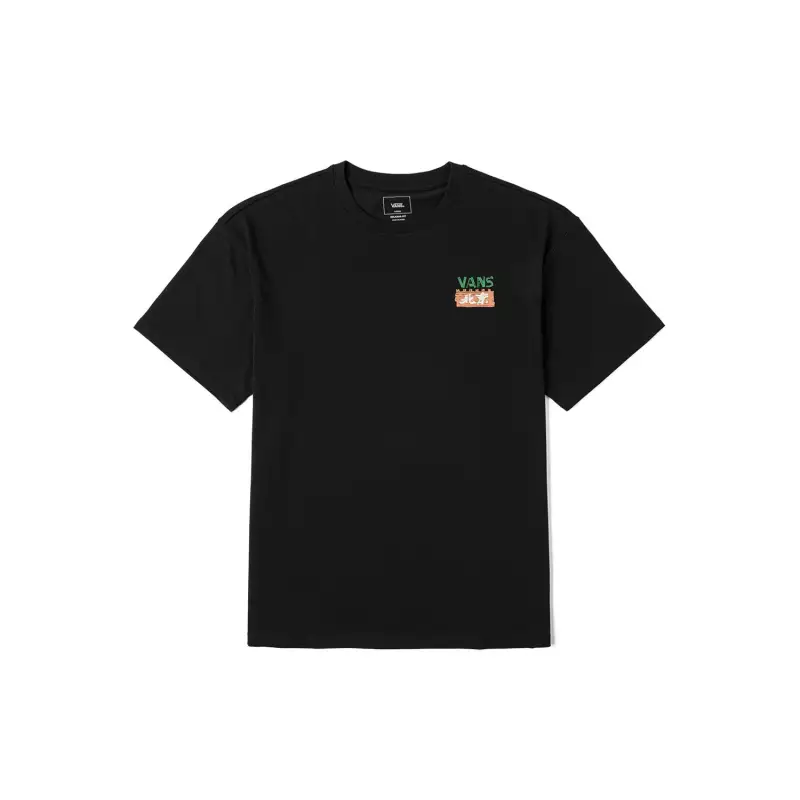 Vans T Shirts Unisex Black Crew Neck Moderate