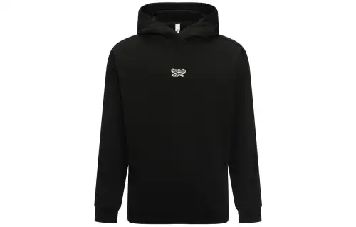 Reebok Sweatshirts Unisex Black Hooded Moderate Regular