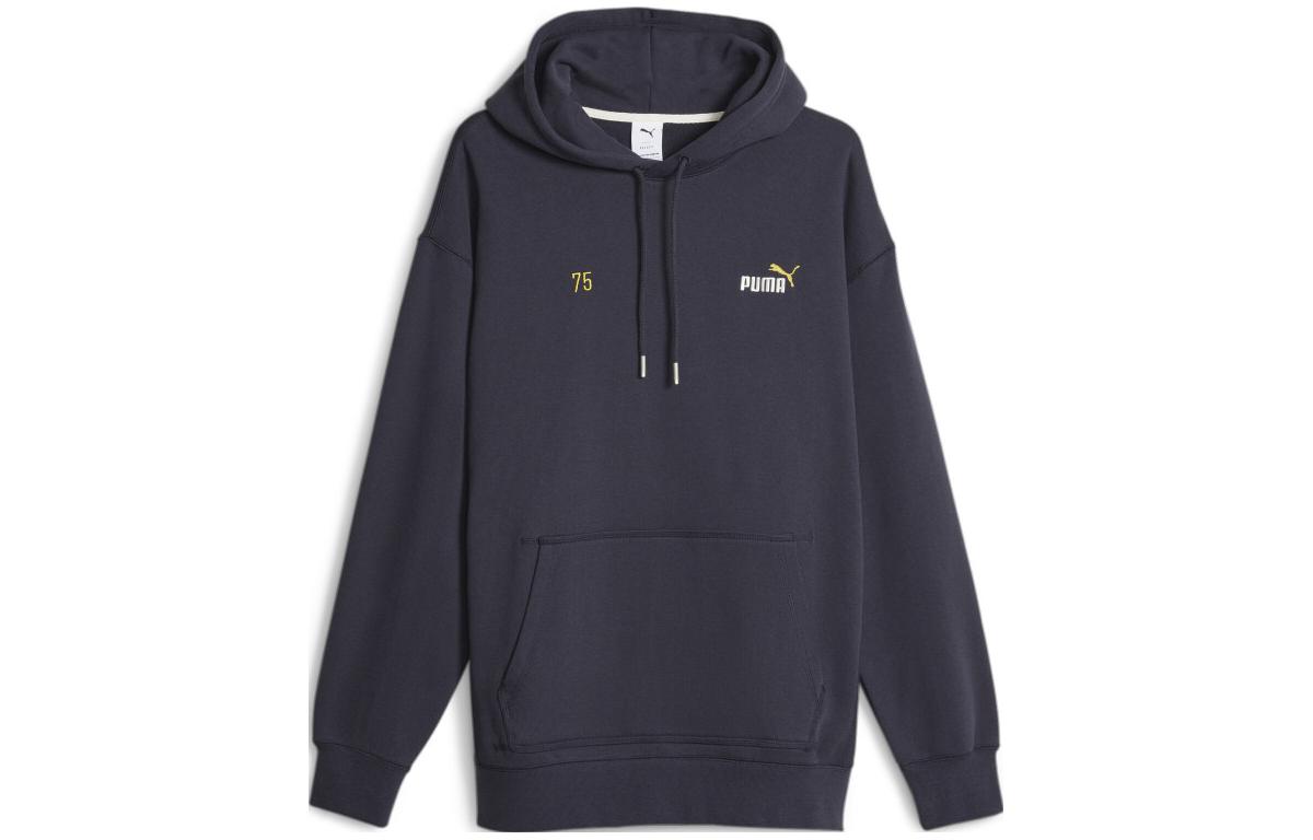 Puma logo-embroidered graphic hoodie