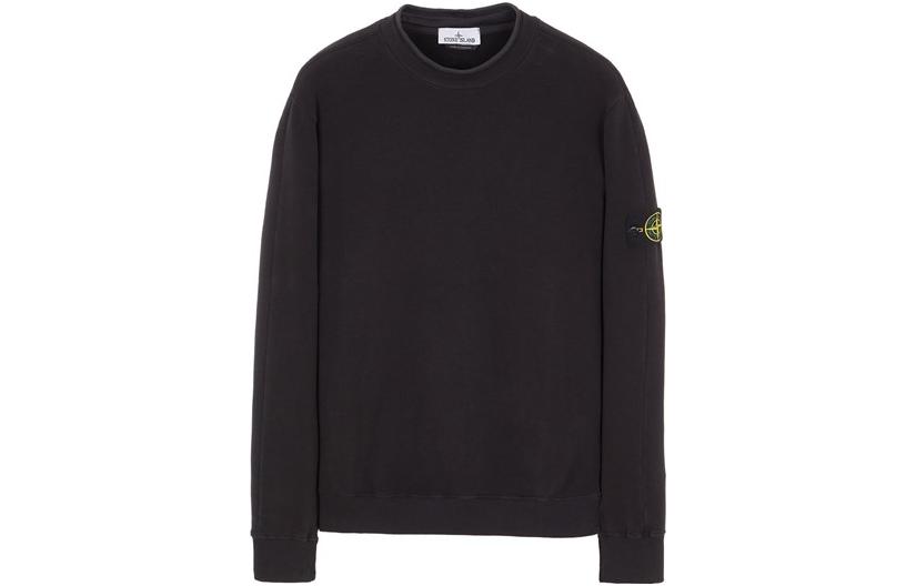 STONE ISLAND Sweatshirts Men's Black Crew Neck Moderate Other