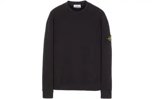 STONE ISLAND Sweatshirts Men's Black Crew Neck Moderate Other