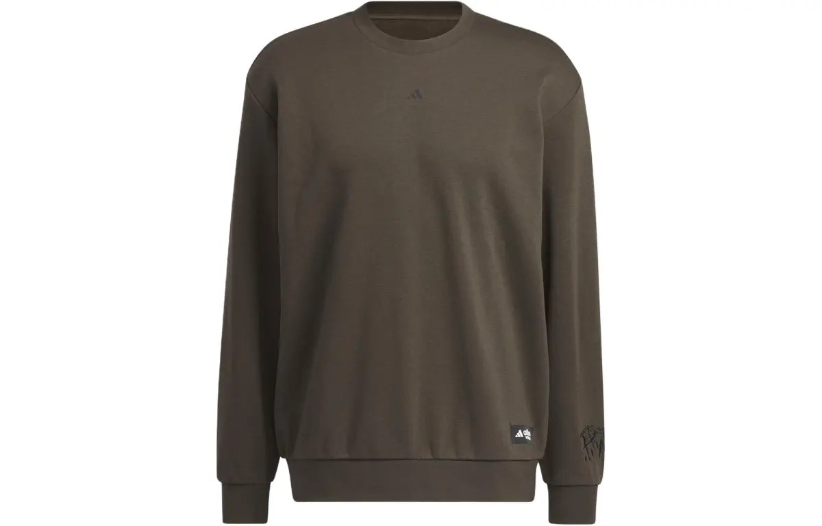 Adidas CNY Sweatshirts Men's Dark Olive Green Turtleneck Moderate Regular