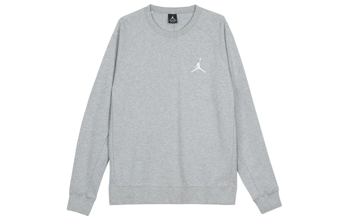 Jordan Sweatshirts Men's Gray Crew Neck Moderate Straight Fit