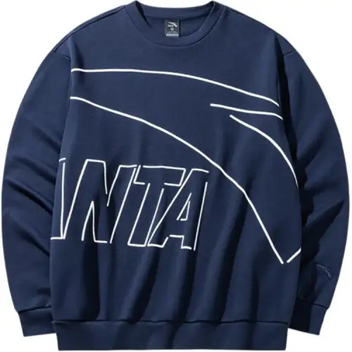 Anta Life Collection Sweatshirt Men's Pure Navy Blue