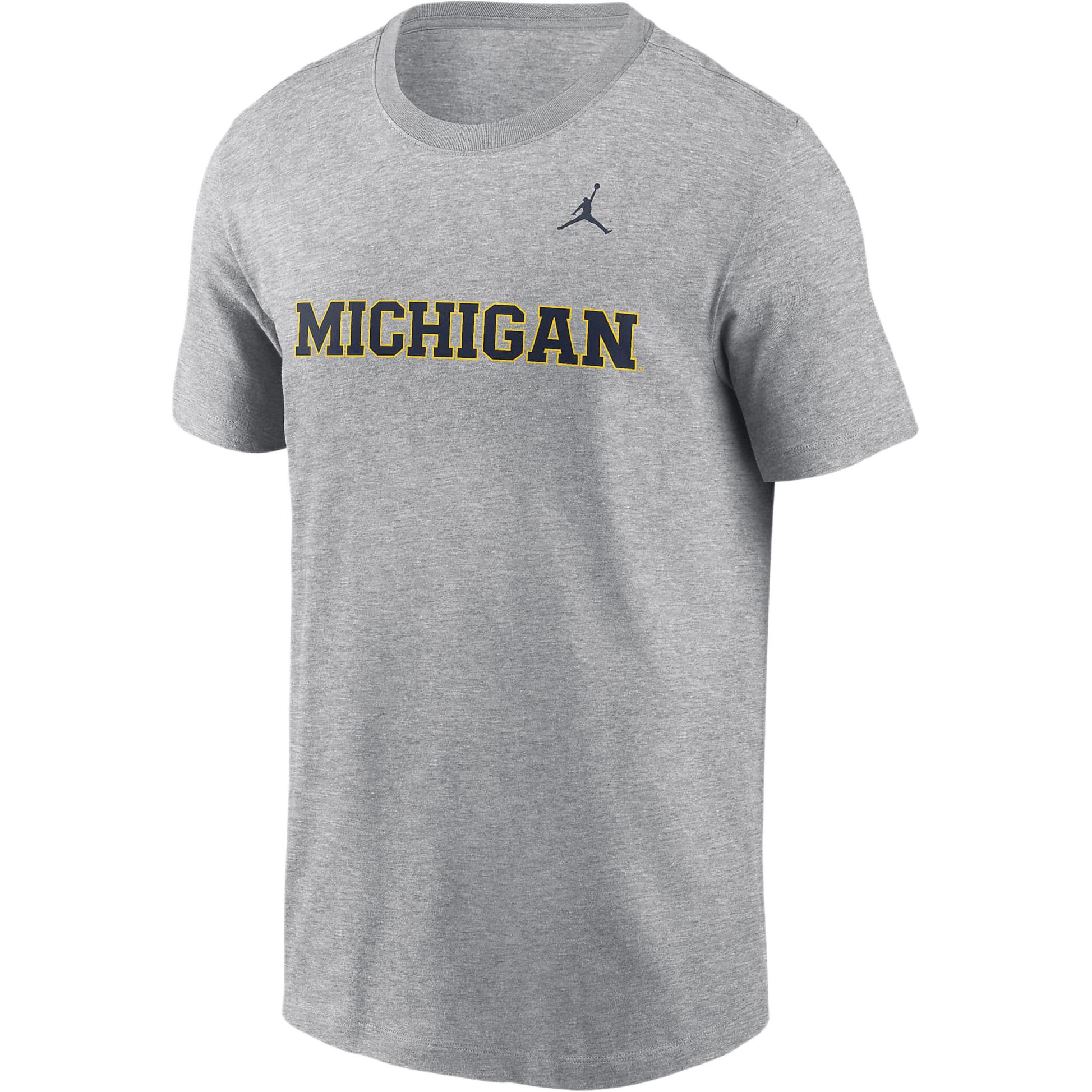 JORDAN Michigan Wolverines Primetime Wordmark Men's JORDAN College T-Shirt