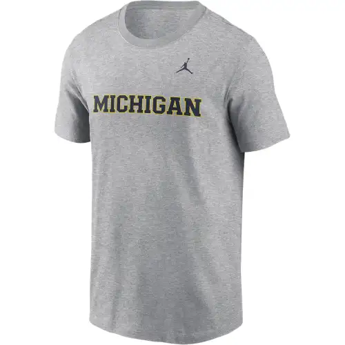 JORDAN Michigan Wolverines Primetime Wordmark Men's JORDAN College T-Shirt