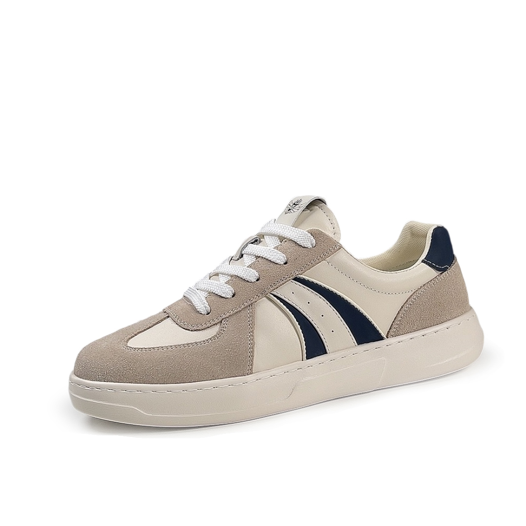 Devanro Difanlu first-layer cowhide classic retro genuine leather niche trendy running shoes versatile fashion casual commuting moral training non-slip wear-resistant low-top sneakers men's style
