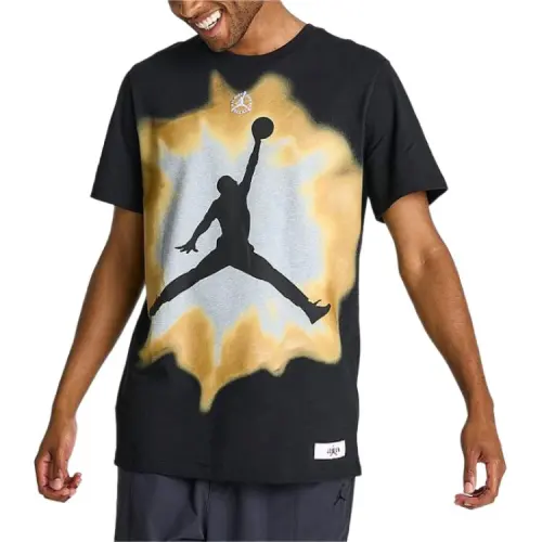 Jordan T Shirts Men's Black Crew Neck