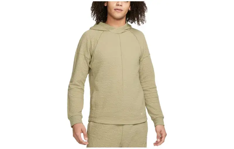 Nike Sweatshirts Men's Khaki Hooded Moderate Regular