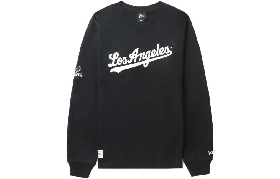 New Era Sweatshirts Men's Black Crew Neck Moderate Regular