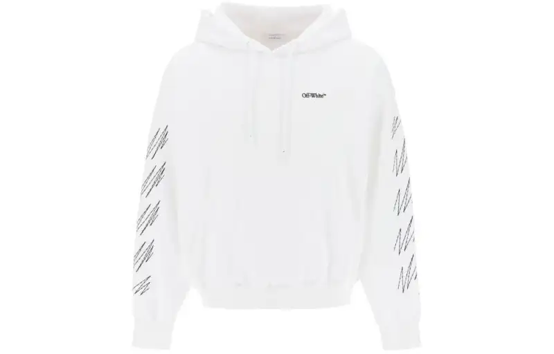 OFF WHITE Sweatshirt, Regular Fit Men's White