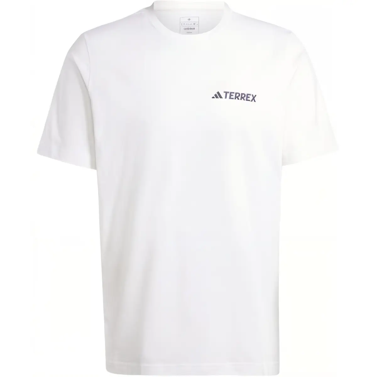Adidas T-Shirts Men's White Crew Neck Moderate