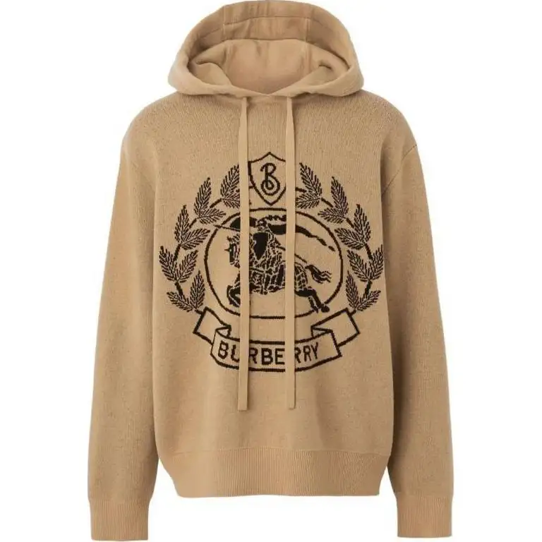 Burberry Knight Logo Knit Hoodie