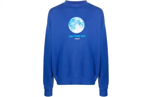 OFF-WHITE Graphic-print Organic-cotton Sweatshirt