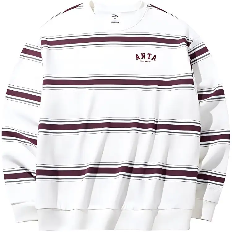 Anta Lifestyle Collection Sports Lifestyle Collection Sweatshirt Men's Ivory White