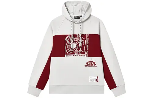 FILA X Mihara Yasuhiro FILA X MIHARA YASUHIRO Sweatshirts Men's Pearl Cloud Gray Hooded Moderate Regular