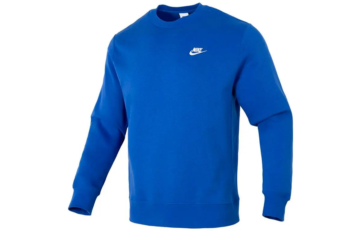 Nike Sweatshirts Men's Blue Crew Neck Thickened Regular