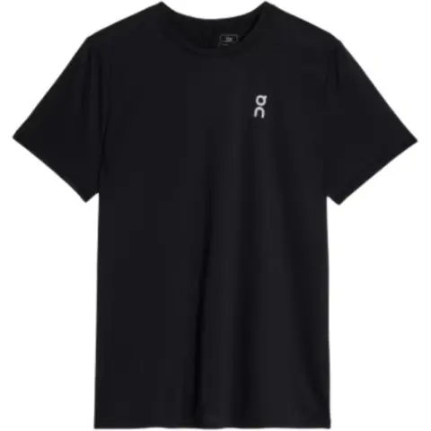 On T-Shirts Men's Black Crew Neck Moderate