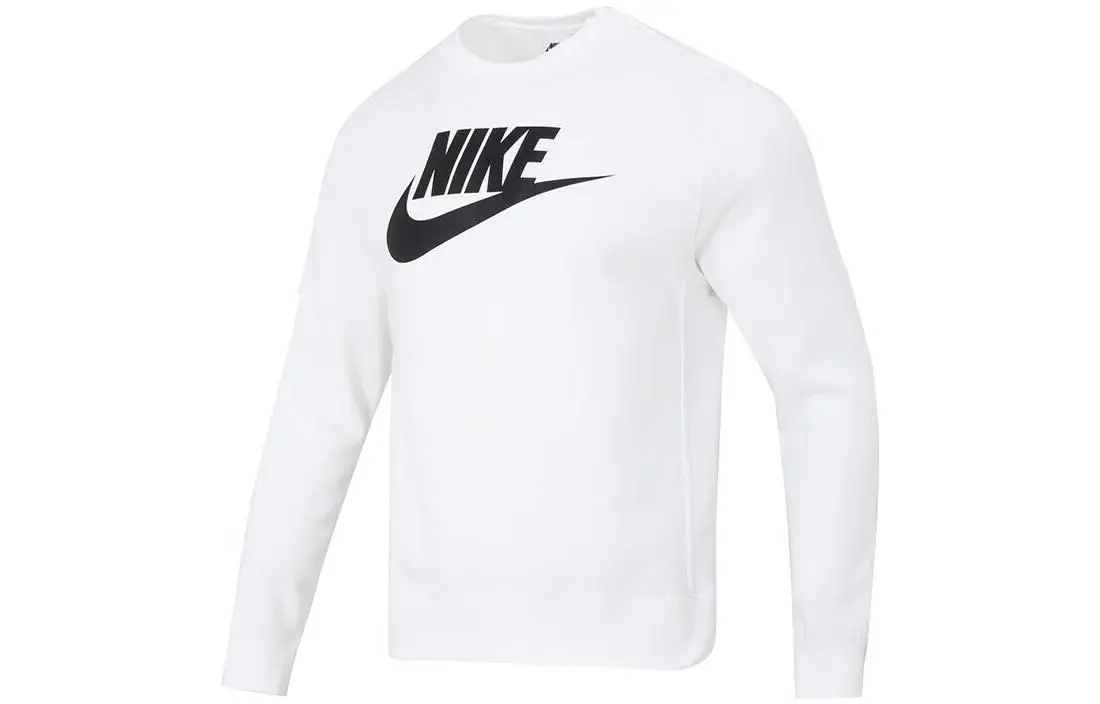 Nike Sweatshirts Men's White Crew Neck Moderate Other