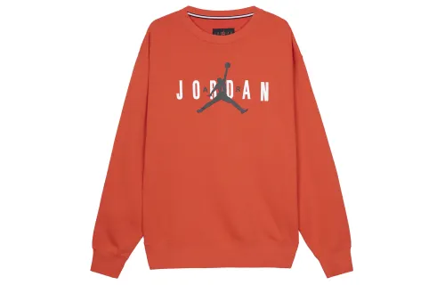 Jordan Sweatshirts Men's Red Crew Neck Moderate Regular
