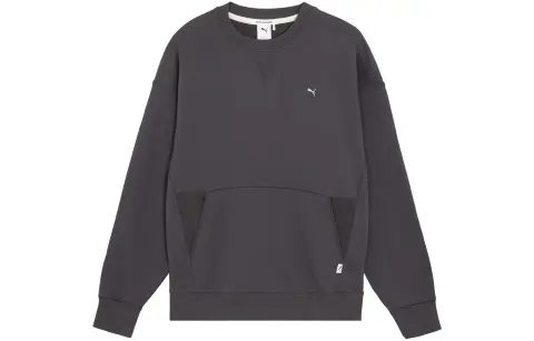 PUMA Sweatshirts Unisex Charcoal Black Crew Neck Moderate Other