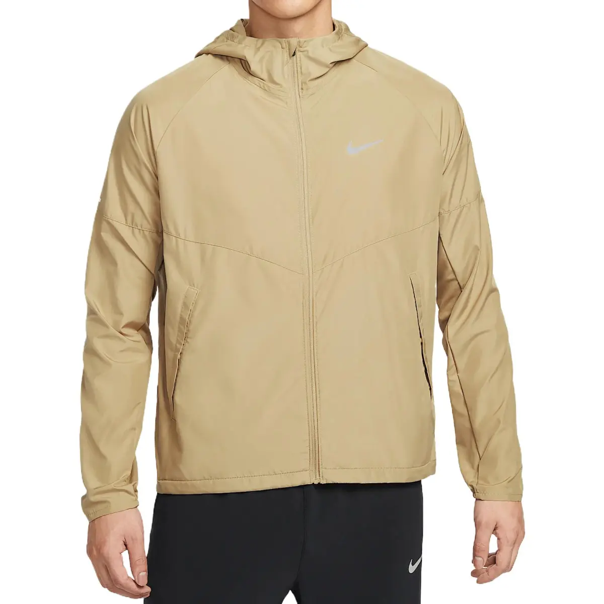 Nike MILER Repel Windrunner Jacket Men's Apricot Tea Brown